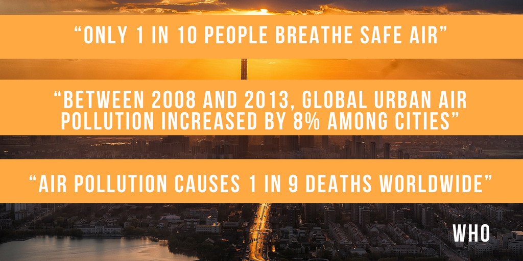 “Only 1 in 10 people breathe safe air”