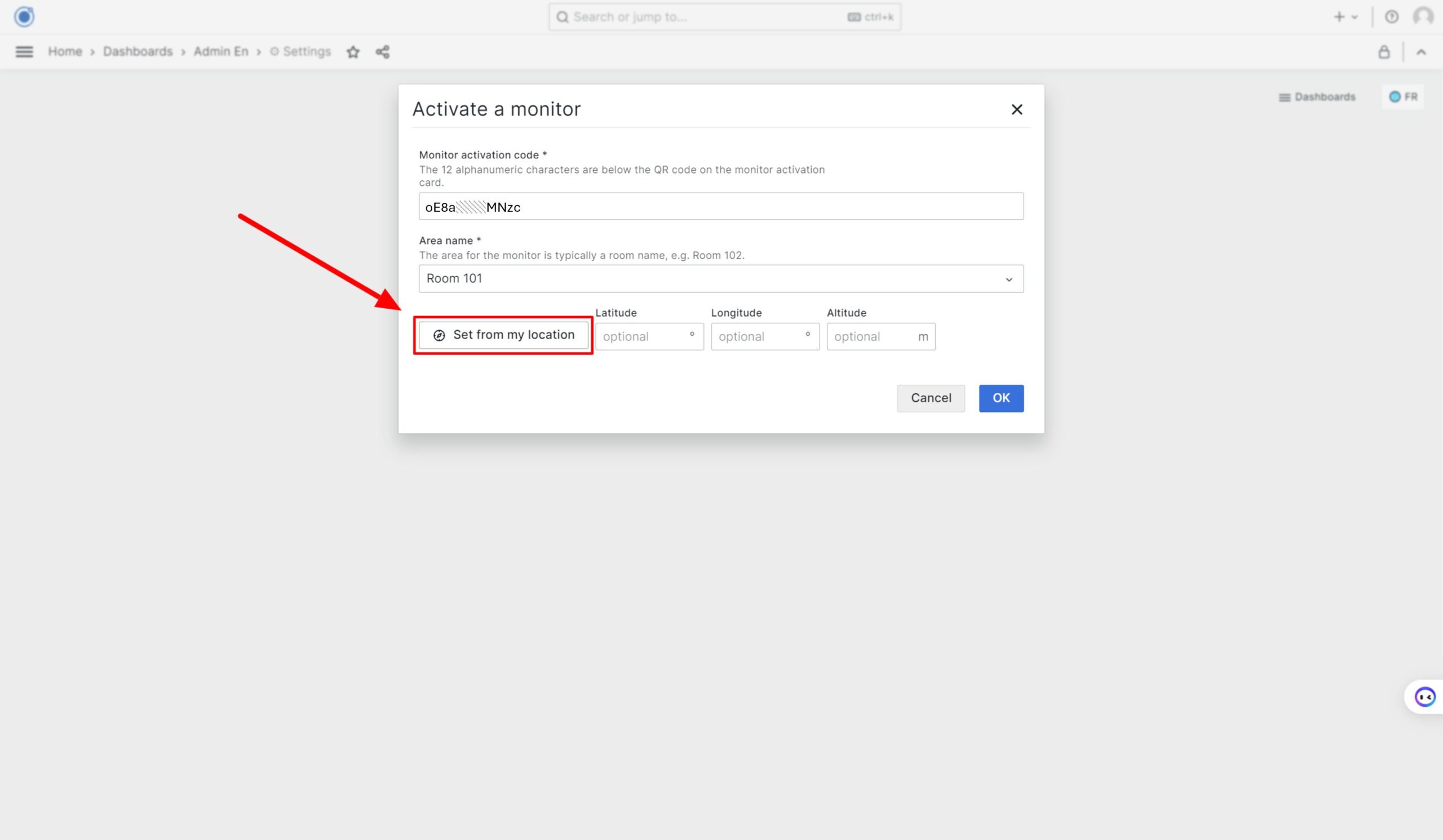 10. “Set from my location” on a computer is much less accurate than on smartphone. And it might not reflect the true location of the monitor when in use. Input the location coordinates manually if you really need them.